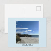 Postkarte von Rhode Island Ozean Klippenseite (Vorne/Hinten)