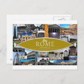 Postkarte von Rom (Vorne/Hinten)
