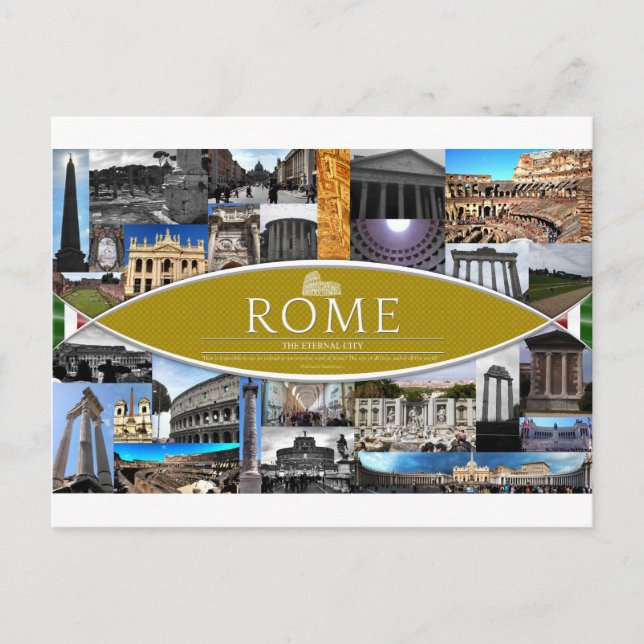 Postkarte von Rom (Vorderseite)