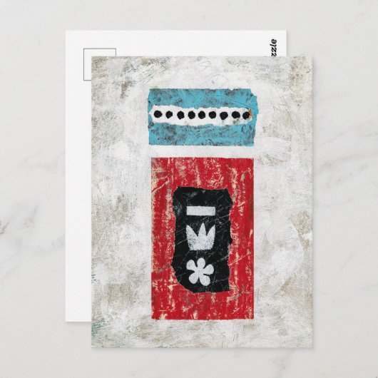 Postkarte von Sevilla - Abstrakte Kunst (Vorne/Hinten)