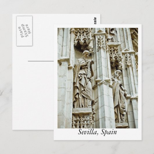 Postkarte von Sevilla, Spanien (Vorne/Hinten)