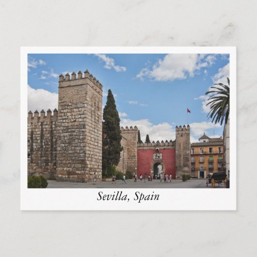Postkarte von Sevilla, Spanien (Vorderseite)