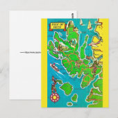 Postkarte von Skye in Schottland (Vorne/Hinten)