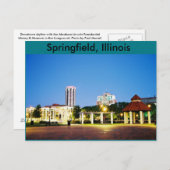 Postkarte von Springfield, Illinois (Vorne/Hinten)