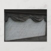 Postkarte von Thaddeus Stevens Epitaph. (Vorderseite)
