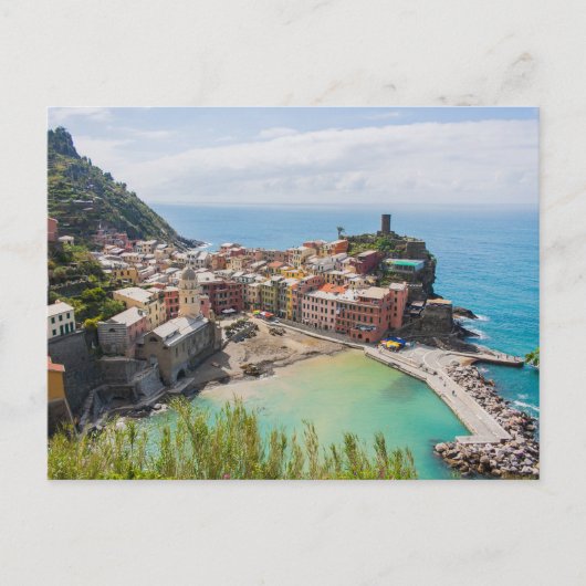 Postkarte von Vernazza, Cinque Terre, Italien (Vorderseite)