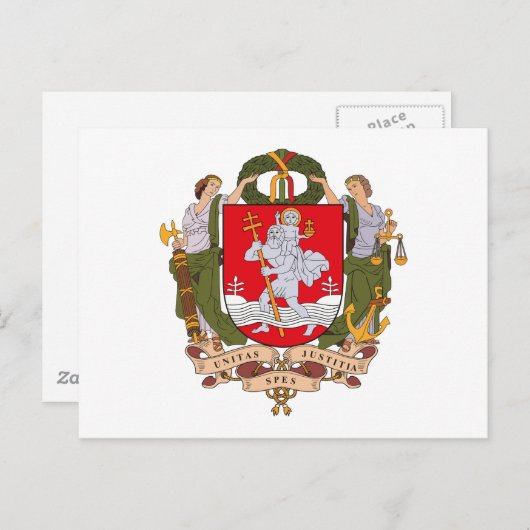 Postkarte von Vilnius (Vorne/Hinten)