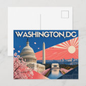 Postkarte von Washington DC (Vorne/Hinten)
