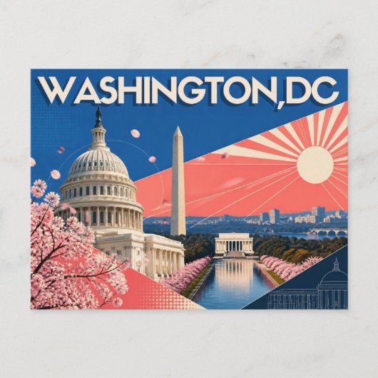 Postkarte von Washington DC (Vorderseite)