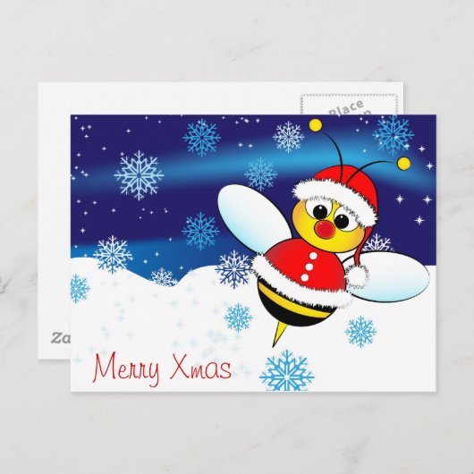 Postkarte von Weihnachten (Vorne/Hinten)