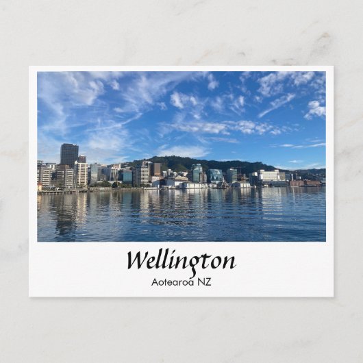 Postkarte von Wellington, Neuseeland (Vorderseite)