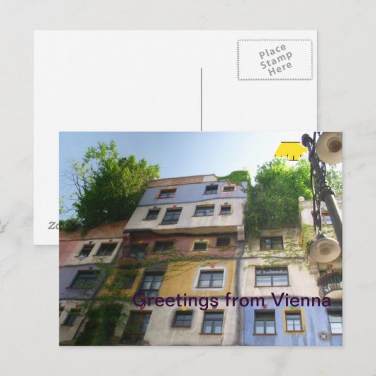 Postkarte von Wien (Vorne/Hinten)