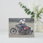 Postkarte vor '65 Seitenwagenoutfit (Stehend Vorderseite)