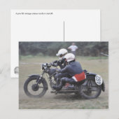 Postkarte vor '65 Seitenwagenoutfit (Vorne/Hinten)