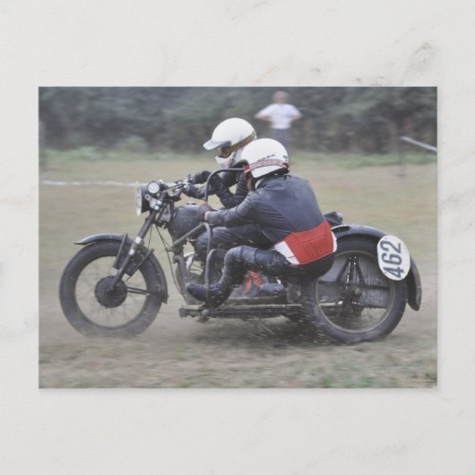 Postkarte vor '65 Seitenwagenoutfit (Vorderseite)