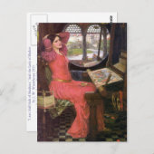 Postkarte vor Raphaelite von John William Waterhou (Vorne/Hinten)