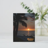 Postkarte: Waikoloa Sunset #1 Postkarte (Stehend Vorderseite)
