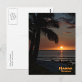 Postkarte: Waikoloa Sunset #1 Postkarte (Vorne/Hinten)