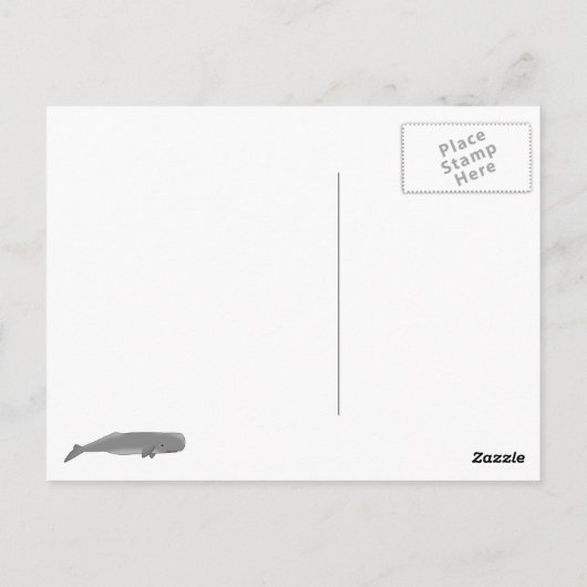 Postkarte "Wale" (Rückseite)