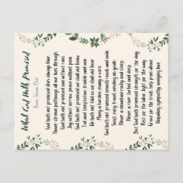 Postkarte Was Gott versprochen hat