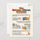 Postkarte „Was Katzen-Ohren brauchen“ (Vorne/Hinten)