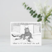 Postkarte: "Was will du?" (Lily) Postkarte (Stehend Vorderseite)