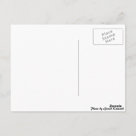 Postkarte - Wasserfall (Rückseite)