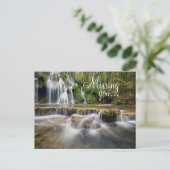 Postkarte/Wasserfall Postkarte (Stehend Vorderseite)