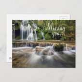 Postkarte/Wasserfall Postkarte (Vorne/Hinten)