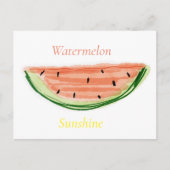 Postkarte "Wassermelone", Aquarell, Daniela Elia (Vorderseite)