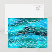 Postkarte "Waves" (Vorne/Hinten)