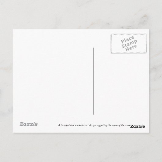 Postkarte "Waves" (Rückseite)