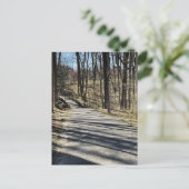 Postkarte Weg und Wanderbrücke (Stehend Vorderseite)