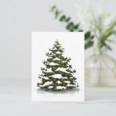 POSTKARTE : WEIHNACHTSBAUM (Stehend Vorderseite)