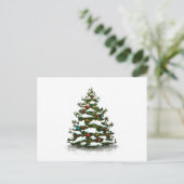 POSTKARTE : WEIHNACHTSBAUM (Stehend Vorderseite)