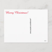 Postkarte - Weihnachtsbaum und Dekorationen (Rückseite)