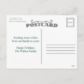 Postkarte Weihnachtsgrüße Wasserfarben (Rückseite)