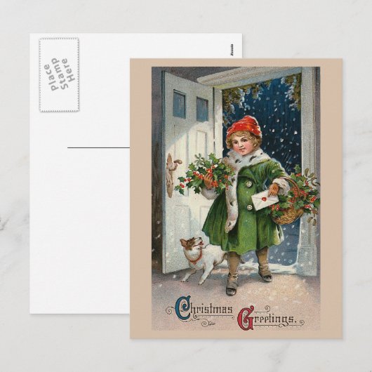 Postkarte "Weihnachtsmänner" (Vorne/Hinten)