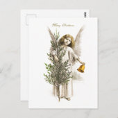 POSTKARTE: WEINCHRISTMAS ANGEL POSTKARTE (Vorne/Hinten)