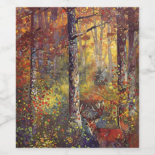 Postkarte Weinetikett (Einzelnes Label)