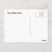 Postkarte "Weißer Storch" (Rückseite)