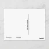 Postkarte - Weißes Alpaca im Sonnenlicht (Rückseite)