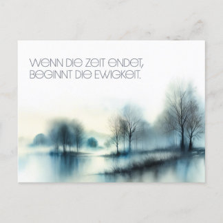 Postkarte "Wenn die Zeit endet ..."