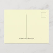 Postkarte, Wespen auf Goldene Stange, hellgelb Postkarte (Rückseite)