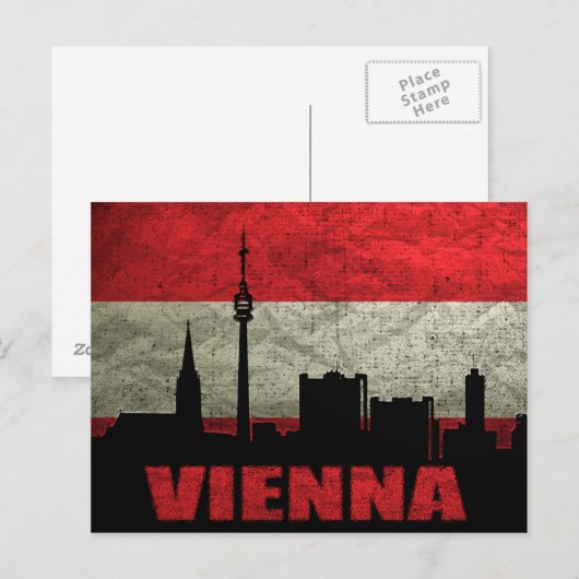 Postkarte Wien (Vorne/Hinten)