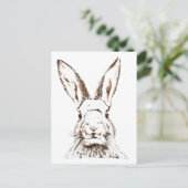 Postkarte - Wilder Hase (Stehend Vorderseite)