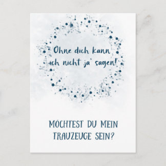 Postkarte - Willst du mein Trauzeuge sein