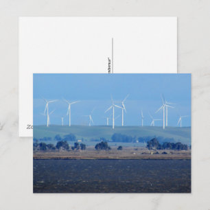 Postkarte - Windpark im Delta