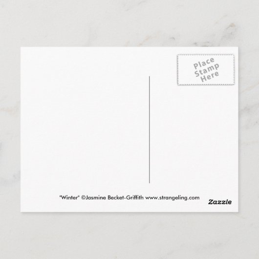 Postkarte "Winter" (Rückseite)