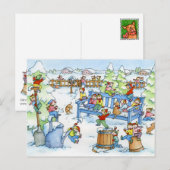 Postkarte "Wintergarten" (Vorne/Hinten)